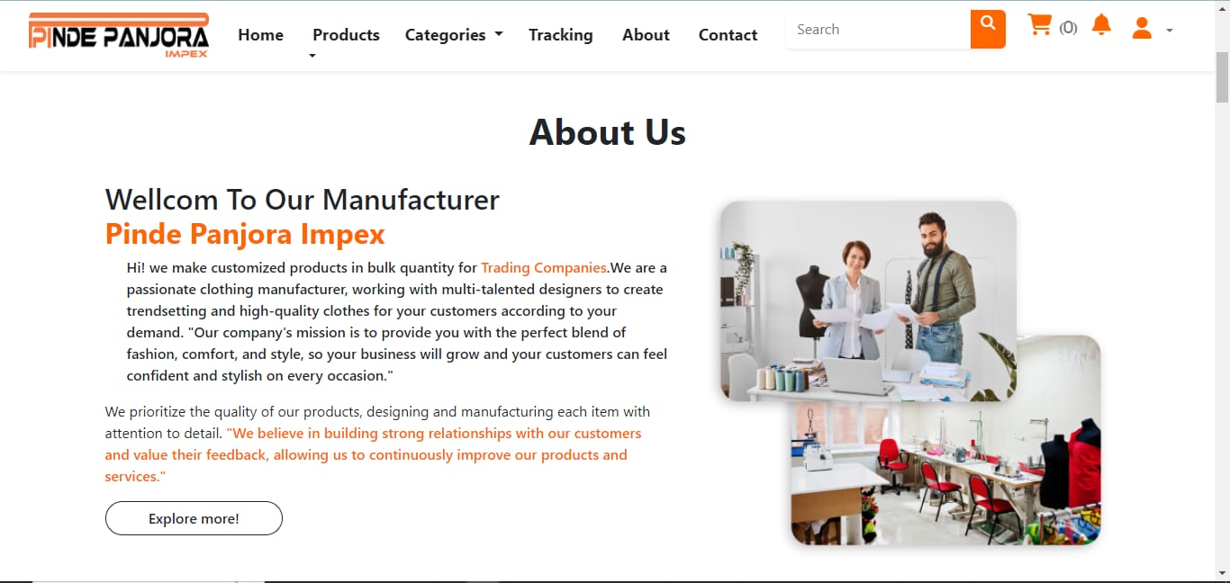 about us page
