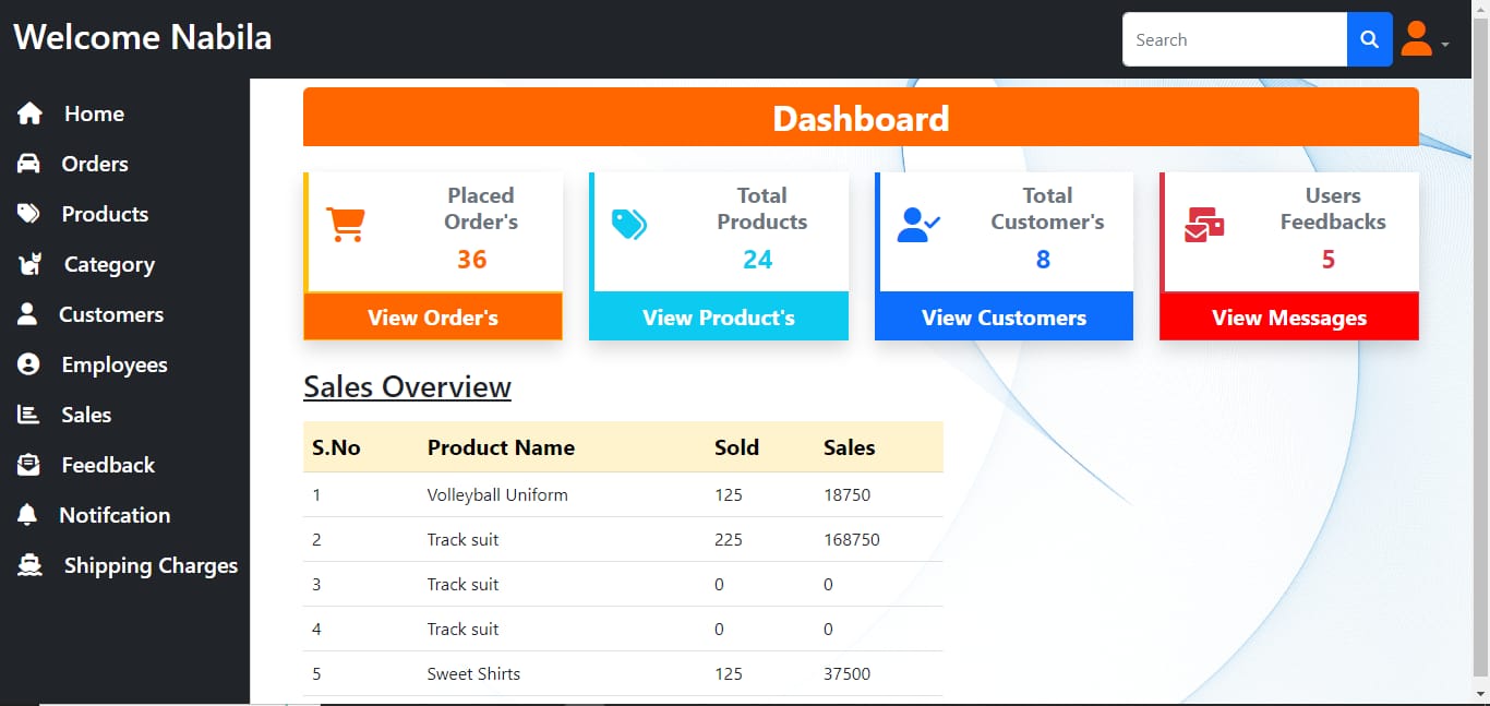 dashboard