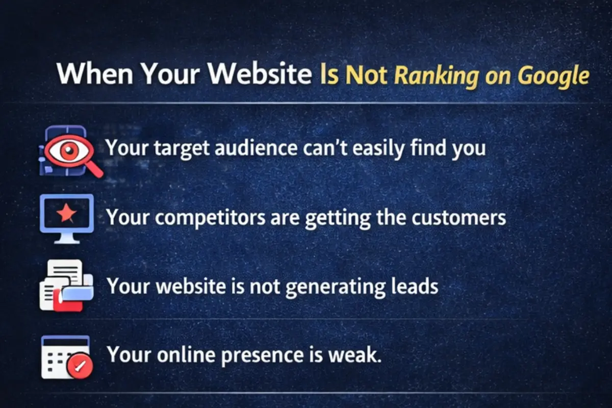 When your website is not ranking on google top reasons 